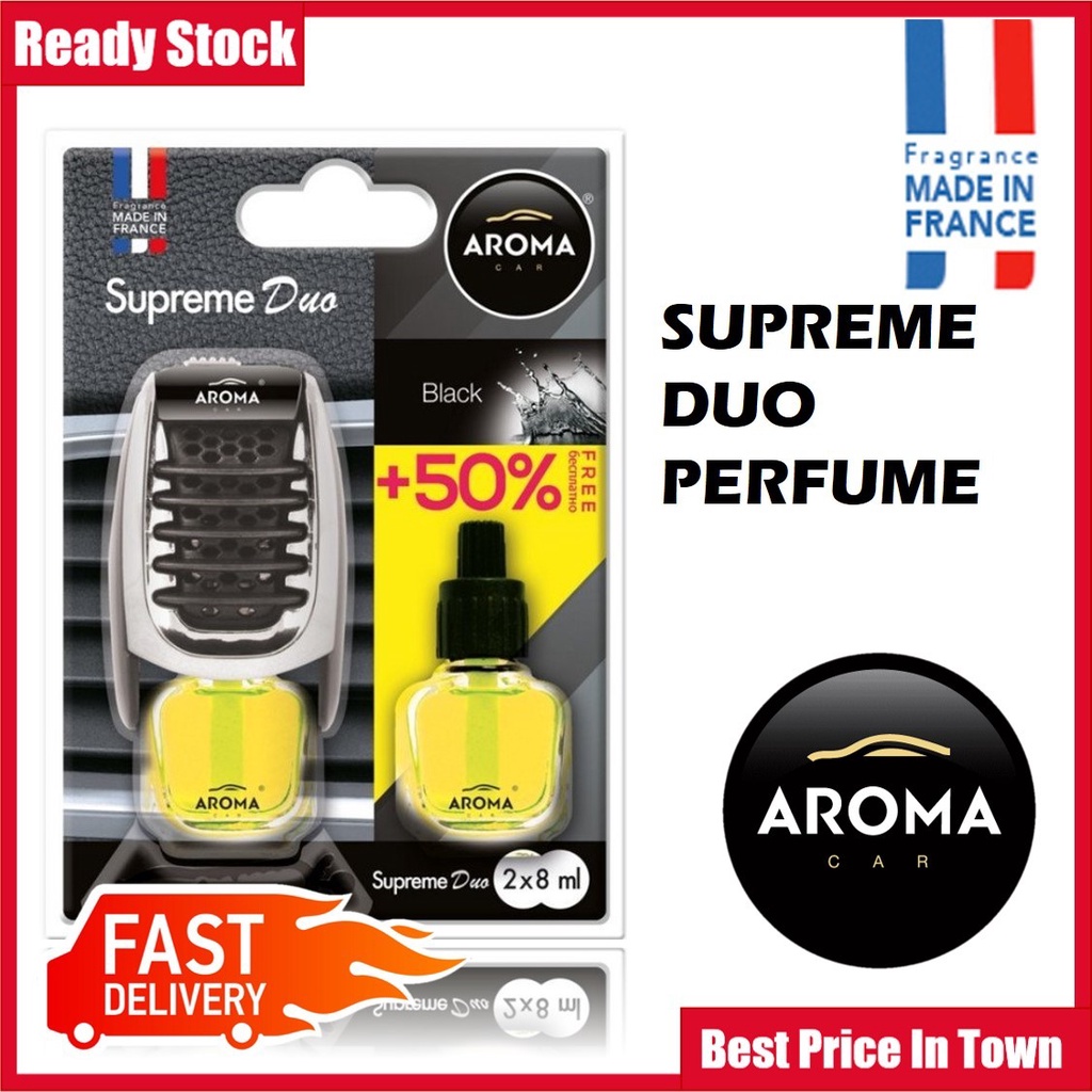 Aroma Supreme Car Air Freshener Perfume Scent New Car Air Vent Fresh