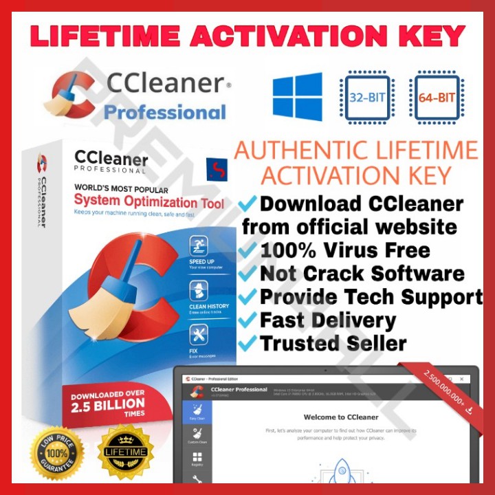 [Lifetime Activation Key] CCleaner Professional🔥Cheapest