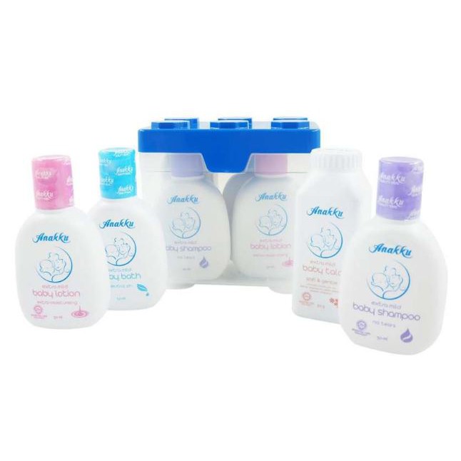 ORIGINAL 4 Unit ANAKKU 50ml Toiletries Set Box Travel Set Baby Set