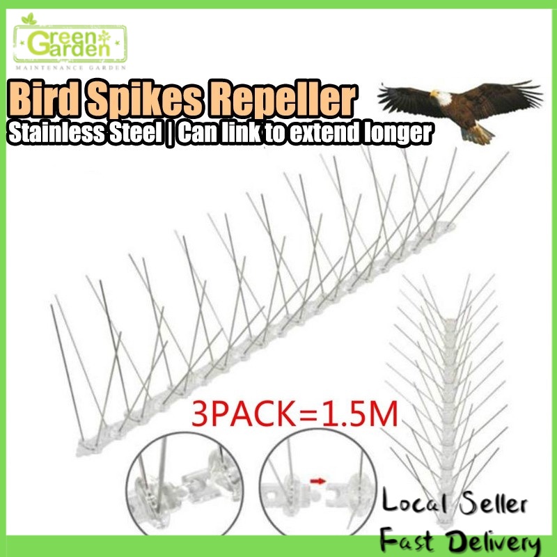 50cm Bird Spikes Stainless Steel Animal Repeller Chase Birds Repellent