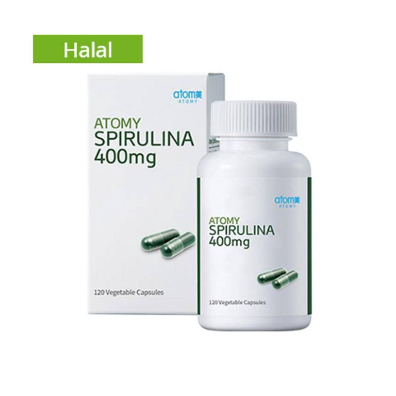 Halal Atomy 100 Pure Spirulina 400mg Capsule Shopee Malaysia