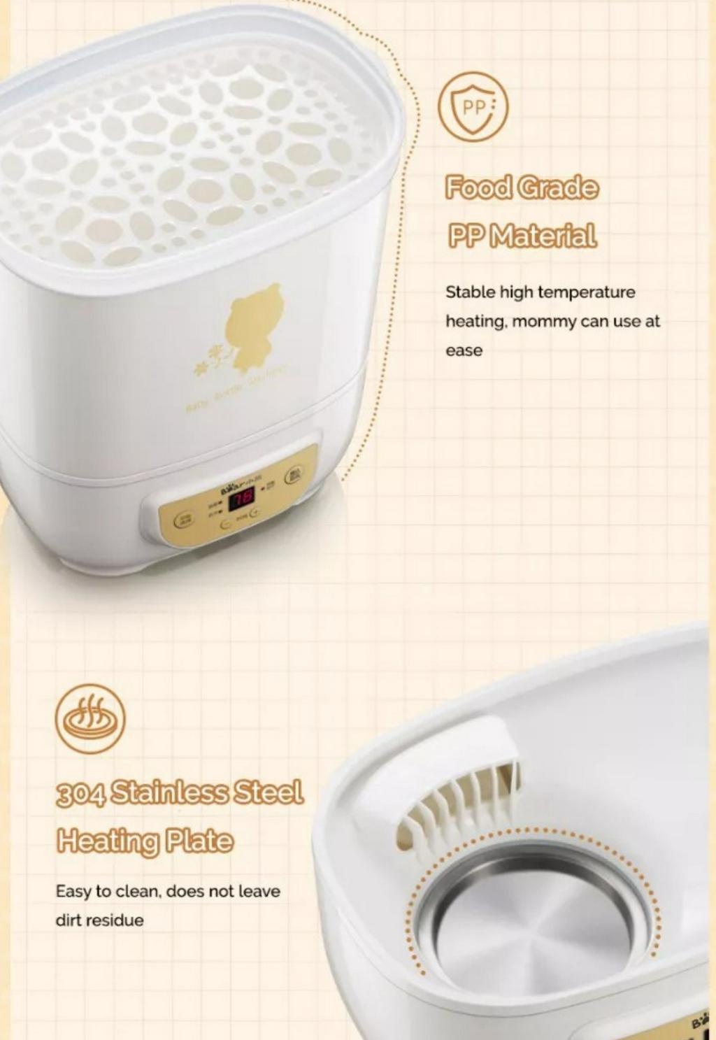 Bear Baby Bottle Sterilizer HighTemperature Steam Disinfection Air