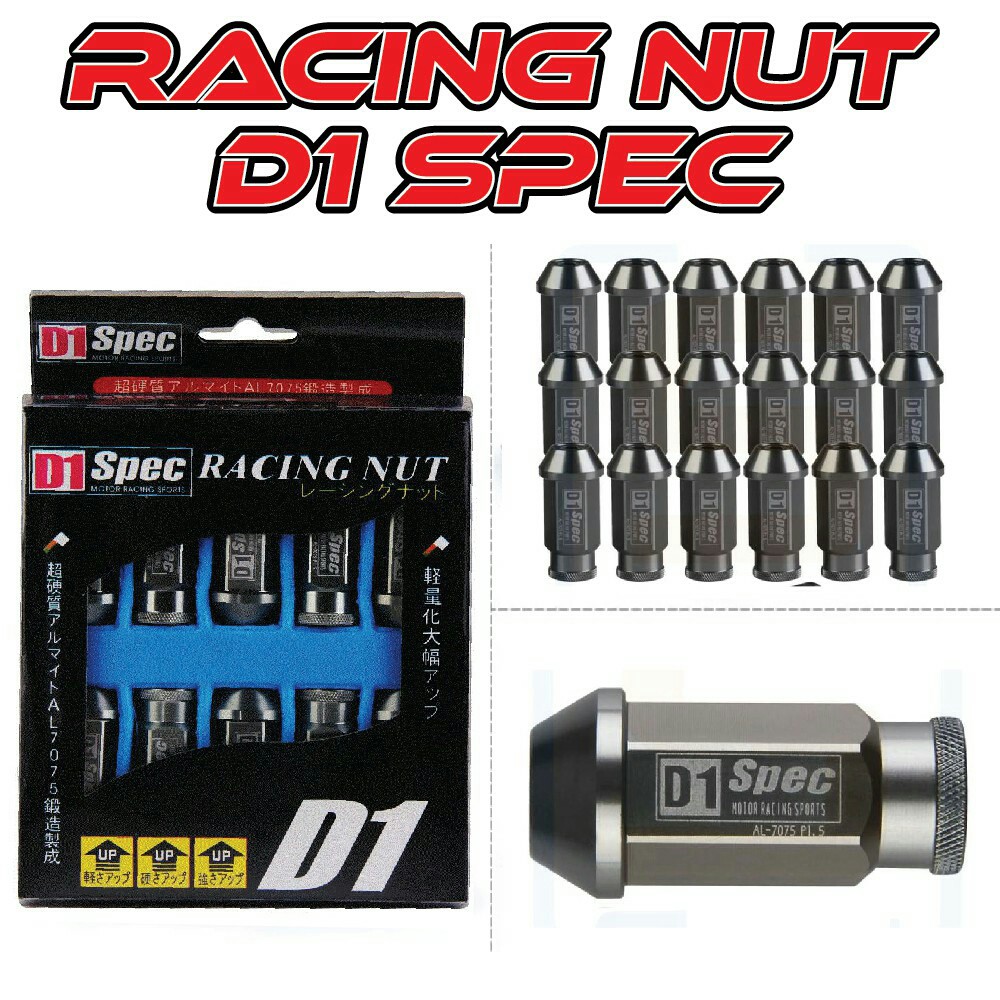 Racing Race Car Nuts Wheel Rims Tyre Lug Aluminium D1 Spec Motor Sport