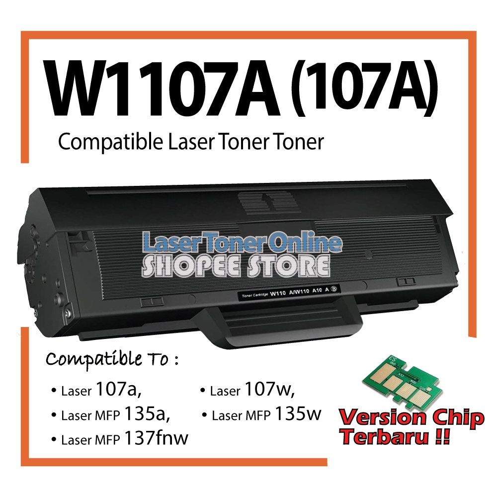 Compatible to HP W1107A 107A Cartridge for HP 107A 107W MFP 135a 135w 137fnw Laser Printer Toner