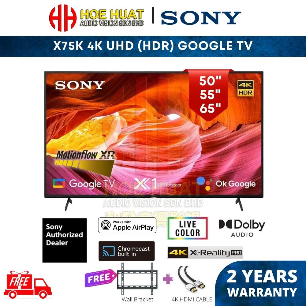 【Gifts】 Sony BRAVIA X75K 50" / 55" / 65" 4K UHD HDR Smart LED Google TV