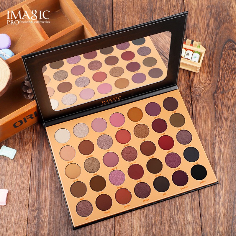 Imagic 35 colors eyes makeup waterproof long lasting matte eyeshadow