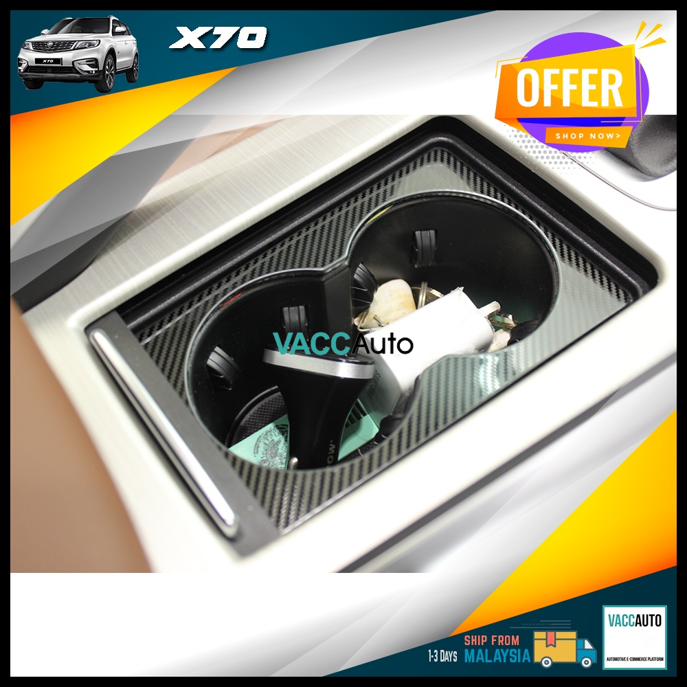 Proton X70 Cup Cover Lining Interior Water Cup Holder Frame Cover Trim