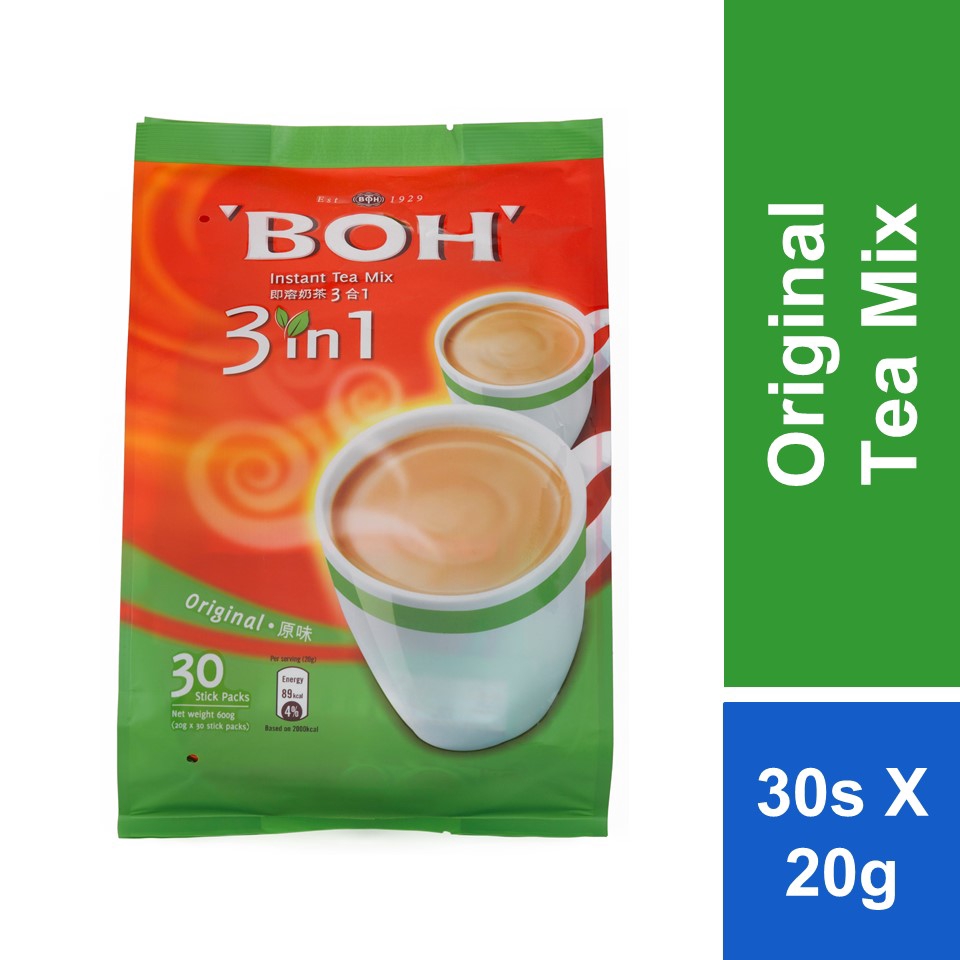 Boh 3In1 Instant Tea Mix Pack 20g x 30s Shopee Malaysia