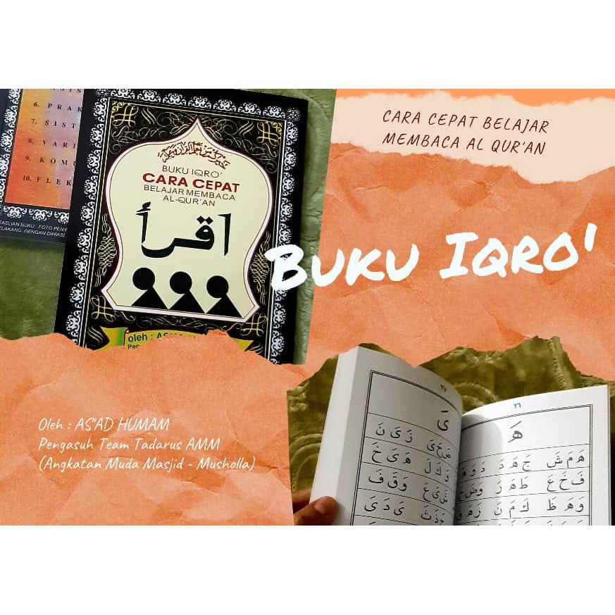 Buku Iqro' Cara Cepat Membaca AlQuran Edisi Lengkap Jilid