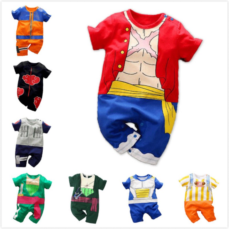 Baby Romper One Piece Clothes Set Boy's Costume Baju Bayi Naruto