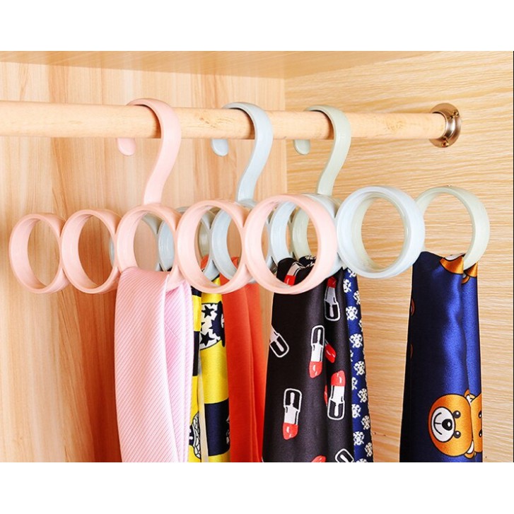 Scarf or Tie 5 Rings Hanger , Plastic Scarf Hanger Ring Scarf Hanger Shopee Malaysia