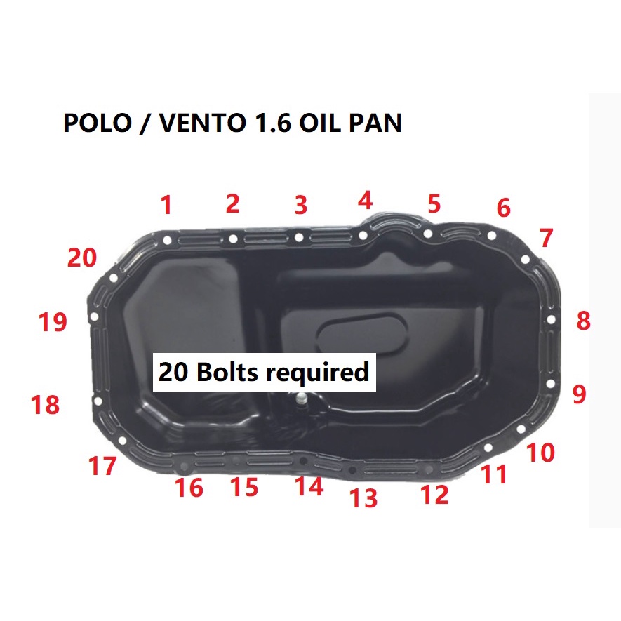Volkswagen Polo Scirocco Jetta Oil Pan Sump tightening bolt N10248003