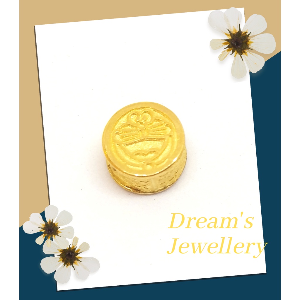 Dreams Jewellery 916 Gold Doraemon Pendant / Loket Doraemon Emas