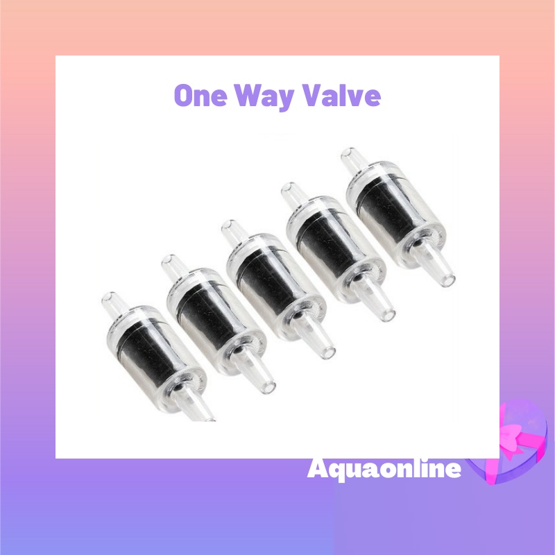 Aquarium Air Valve Check Plastic One Way Valve Non Return Air Check