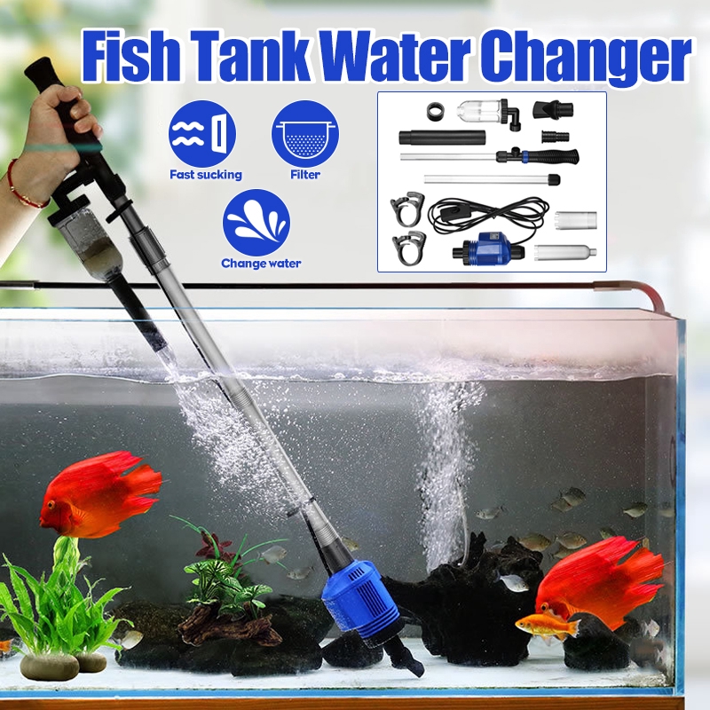 Electric aquarium water change pump cleaning tools water changer gravel