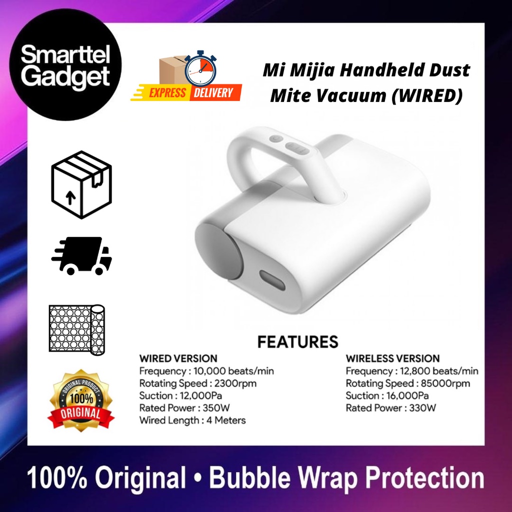 Xiaomi Mijia Wired Wireless Handheld Dust Mite Vacuum Cleaner UV Light