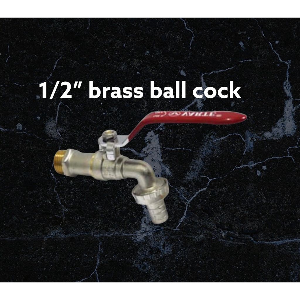 Heavy Duty WallMounted Brass Faucet Ball Valve Bib Tap (1/2") Outdoor