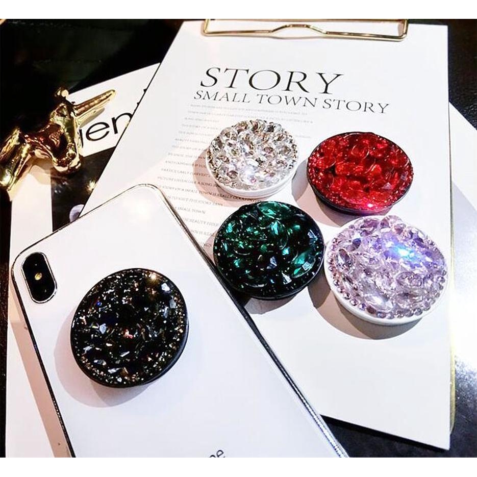 97oy7hyi Diamond Holder Luxury Finger Ring stent Holder Mobile Stand