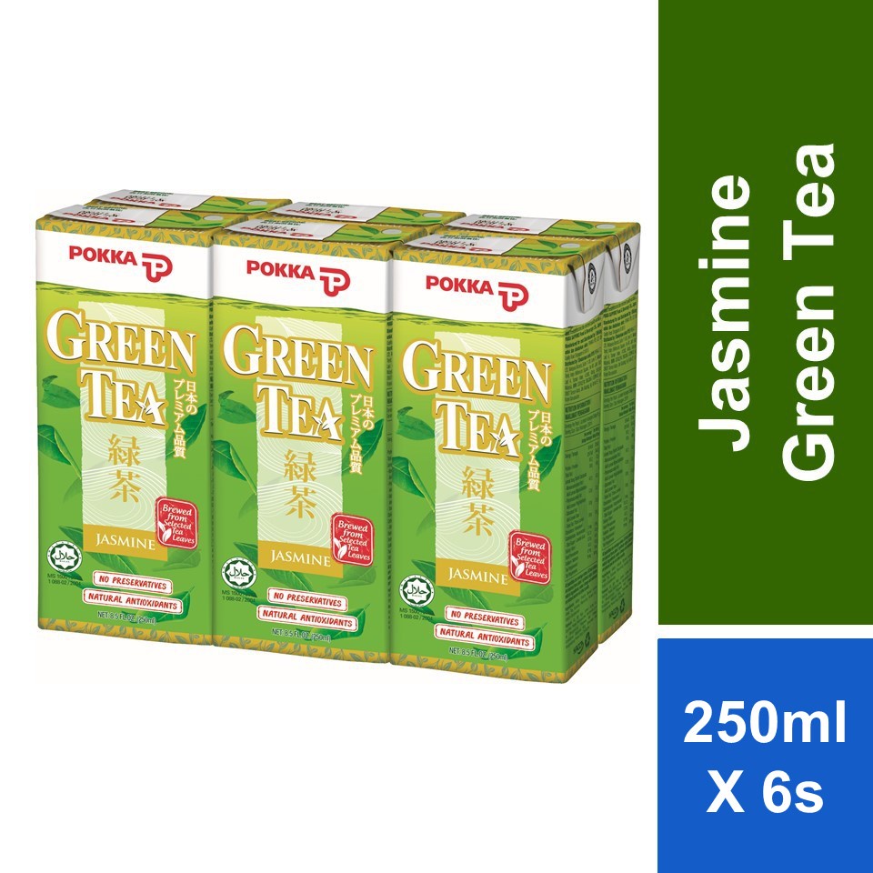 Pokka Jasmine Green Tea 250ml x 6s Shopee Malaysia