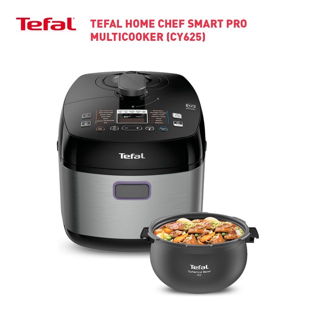 Tefal Home Chef Smart Pro Multicooker (Pressure Cooker) (CY625) (CY625D