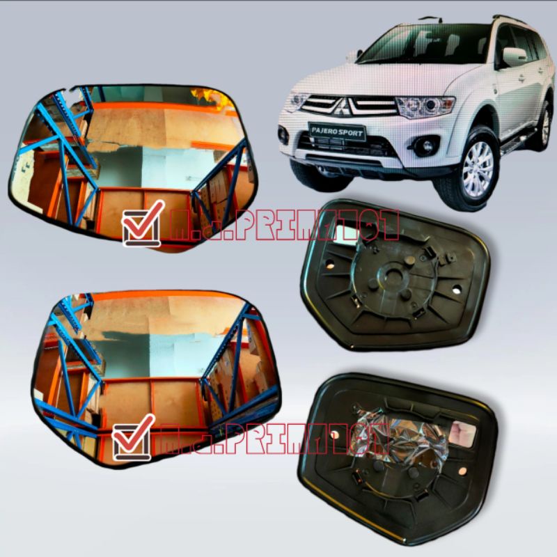 Mitsubishi Pajero Sport Side Mirror Glass Cermin Mirror Glass Shopee