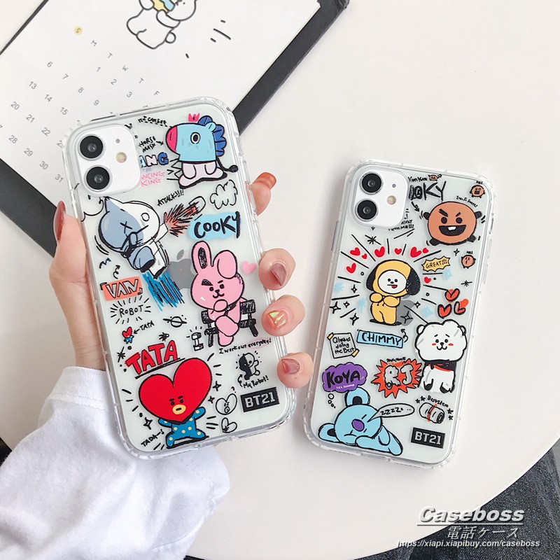 Cartoon BTS防弹少年团 Korea CASETiFY Phone Case For iPhone 12