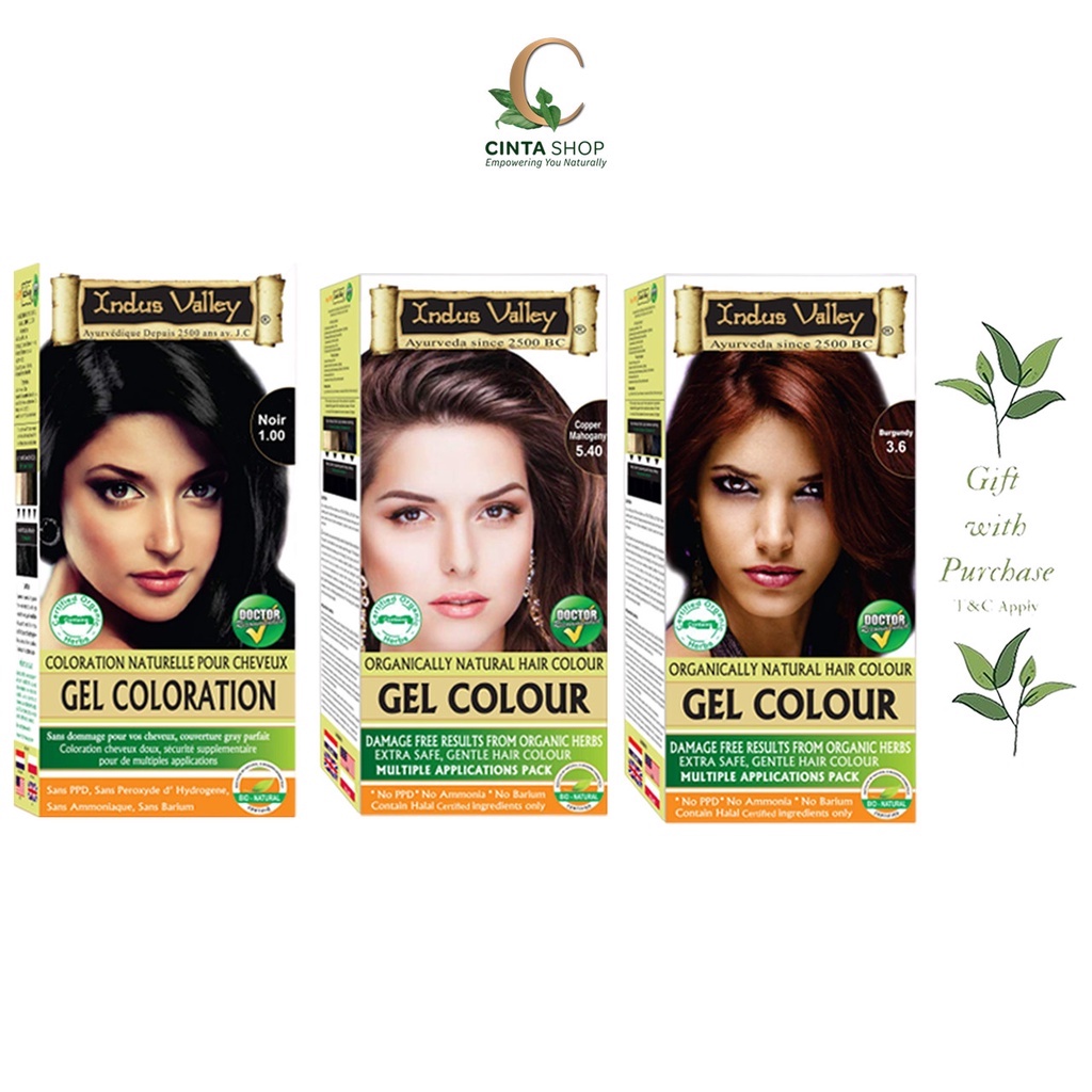 INDUS VALLEY Organic Gel Hair Color (Halal hair dye hair colour