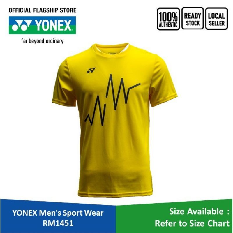 Yonex Jersey TShirt Men's Sport Wear with Round Neck M (original