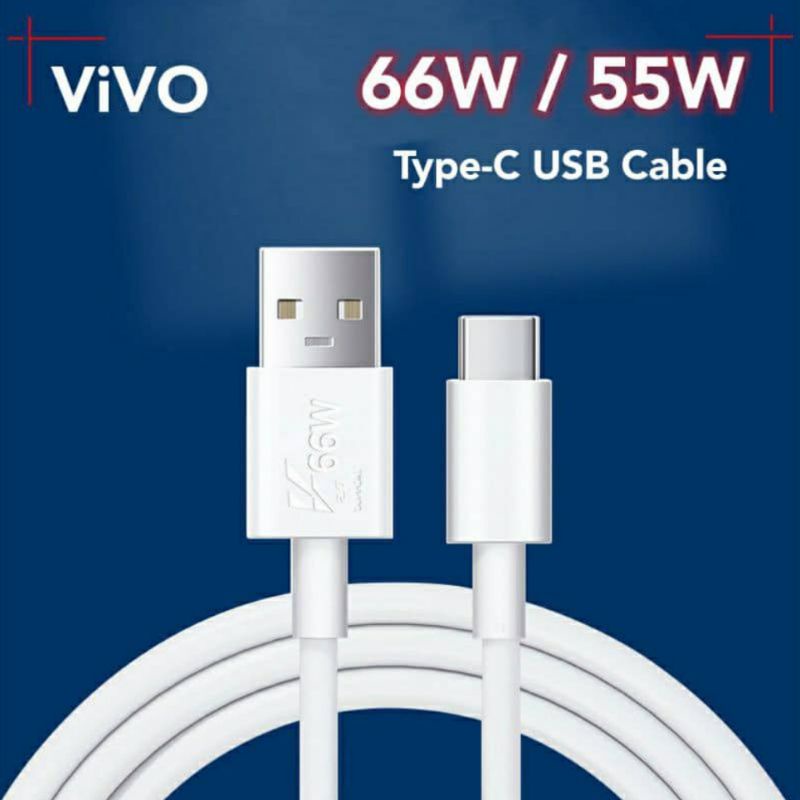 Original Vivo 55W 66W TypeC USB Cable Support Flash Charge 2.0 Fast