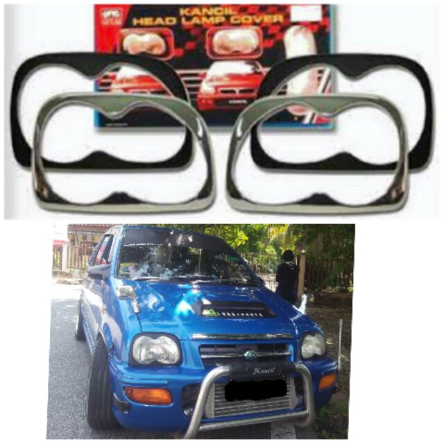 Perodua kancil Headlamp Cover Black Shopee Malaysia