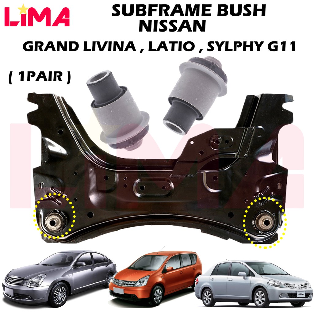NISSAN GRAND LIVINA , LATIO C11 , SYLPHY G11 FRONT SUBFRAME BUSH