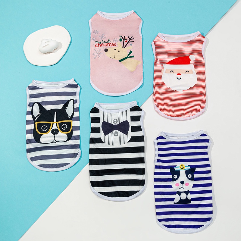 Cute Dog Clothes Cheap Puppy Pet Vest Christmas Clothing For Dog Vest