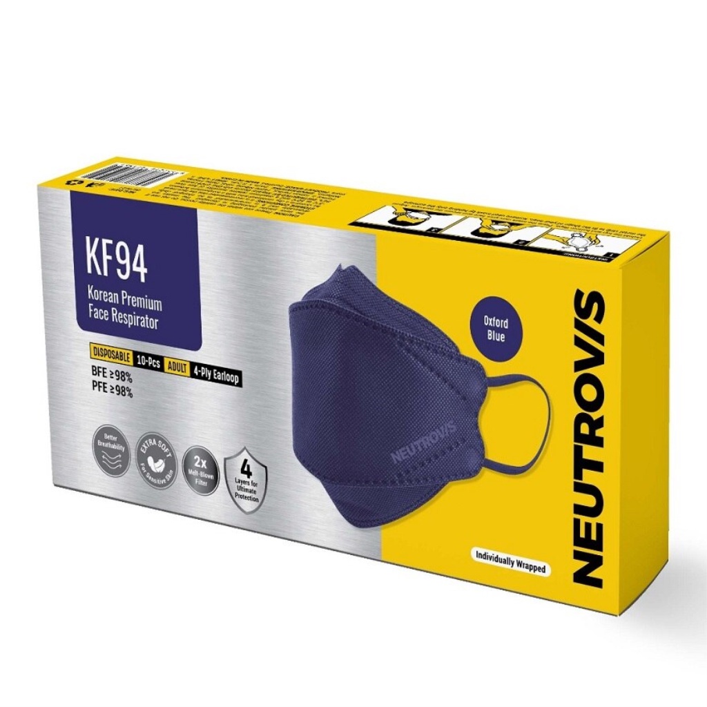 NEUTROVIS KF94 Face Mask Oxford Blue 10s Shopee Malaysia