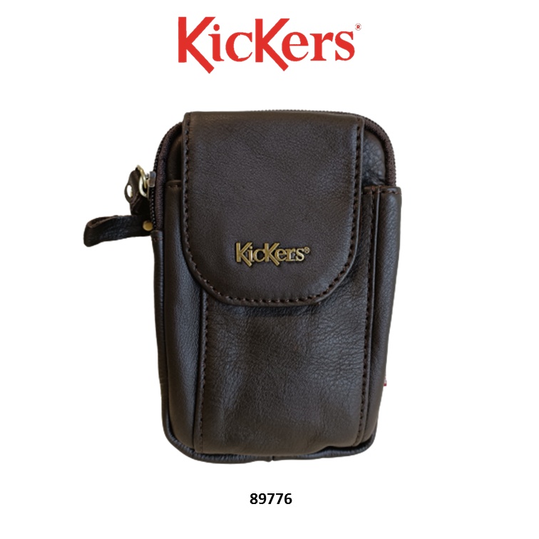 Kickers Genuine Leather Waist Pouch Bag Mini Pouch Shopee Malaysia
