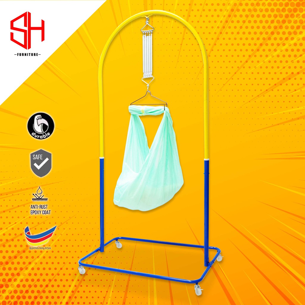 Buaian Bayi / Baby Cradle Swing / Baby Spring Cot Stand Shopee Malaysia