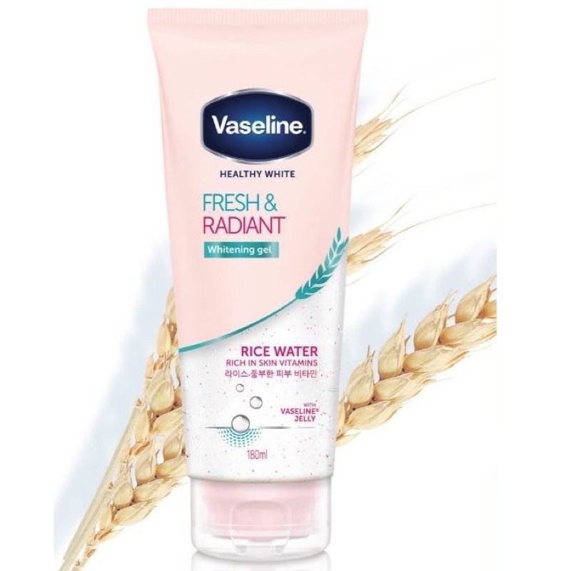 VASELINE WHITENING GEL RICE WATER ORIGINAL 70ml 180ml 100 ORIGINAL