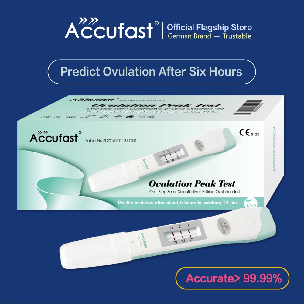 7Pcs ACCUFAST LH Ovulation Test Kit Accurately Predict 6 Hours Later