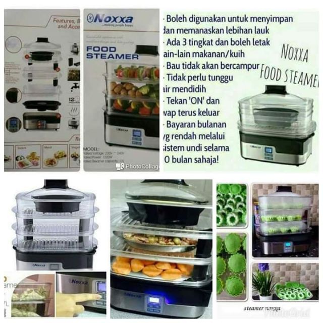 NOXXA FOOD STEAMER WARRANTY AMWAY Shopee Malaysia