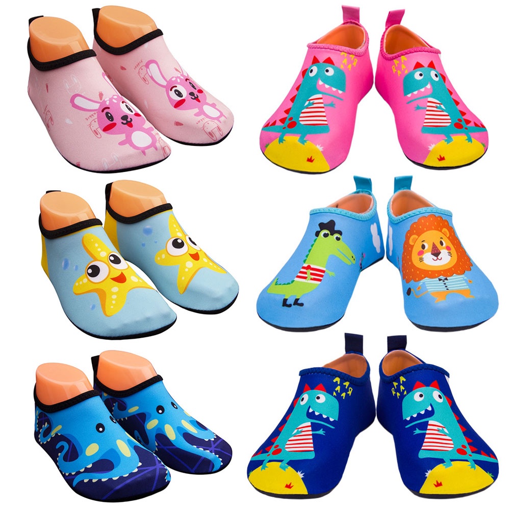JIASUQI Baby Boys and Girls Barefoot Swim Water Skin Shoes Aqua Socks