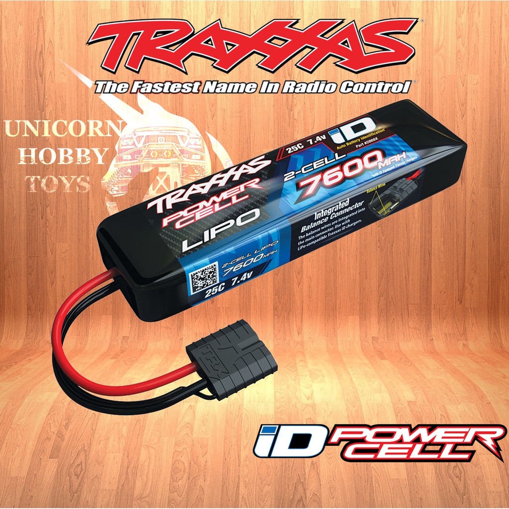 TraXXas (155x25x45mm) 7600 mAh 7.4v 2Cell 25C LiPo Battery For RC Car