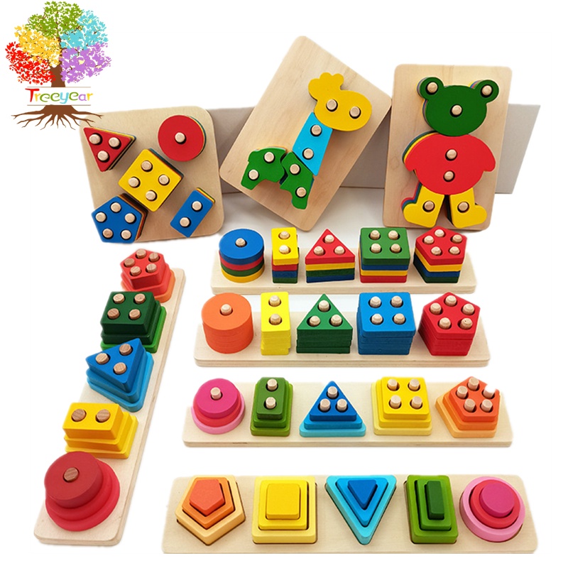 Treeyear Montessori Toys for 18+ Months Old Boys GirlsWooden Sorting