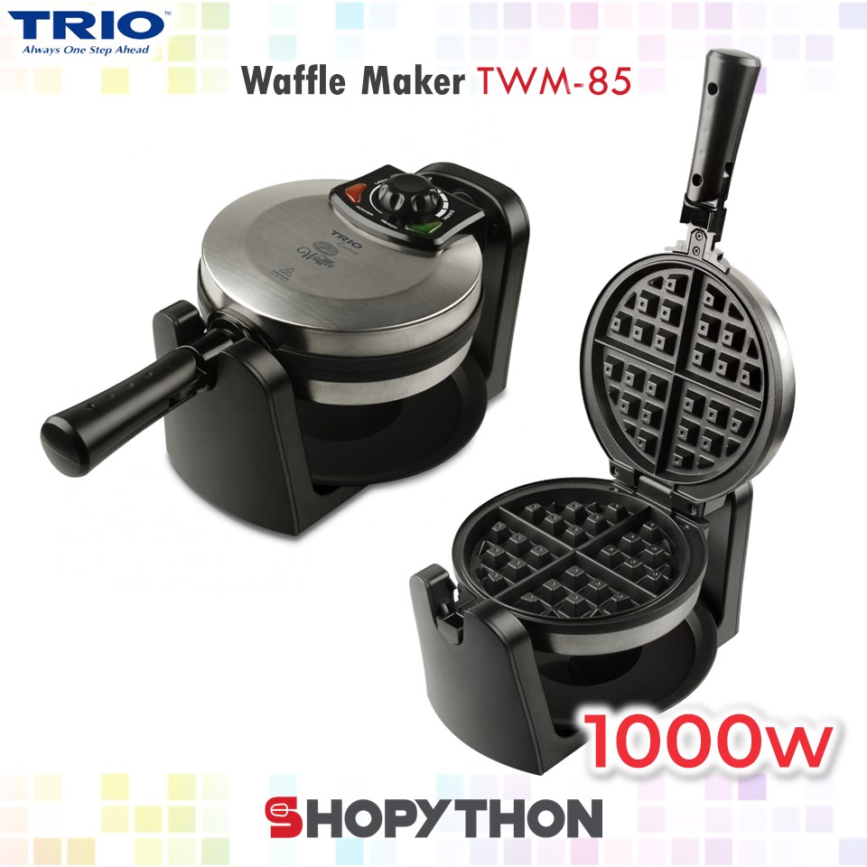 TRIO Waffle Maker TWM85 Mesin Kek Wafer Cake Mold 180° Rotating 1inch