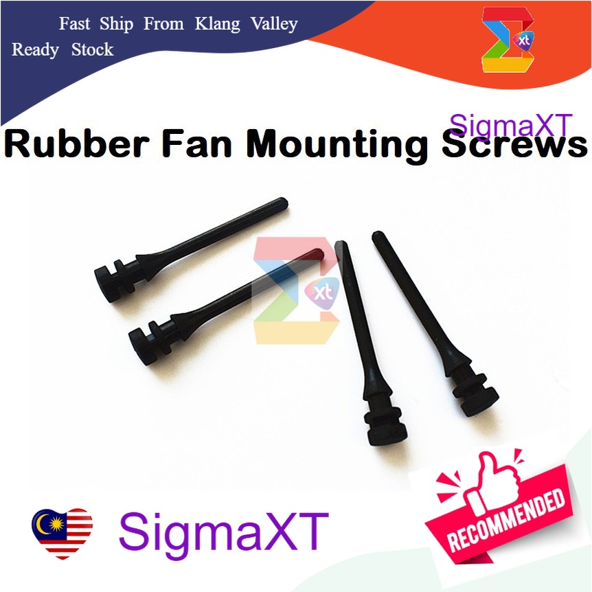 4PCS Rubber PC Case Cooling Fan Mounting Screws Computer Noise