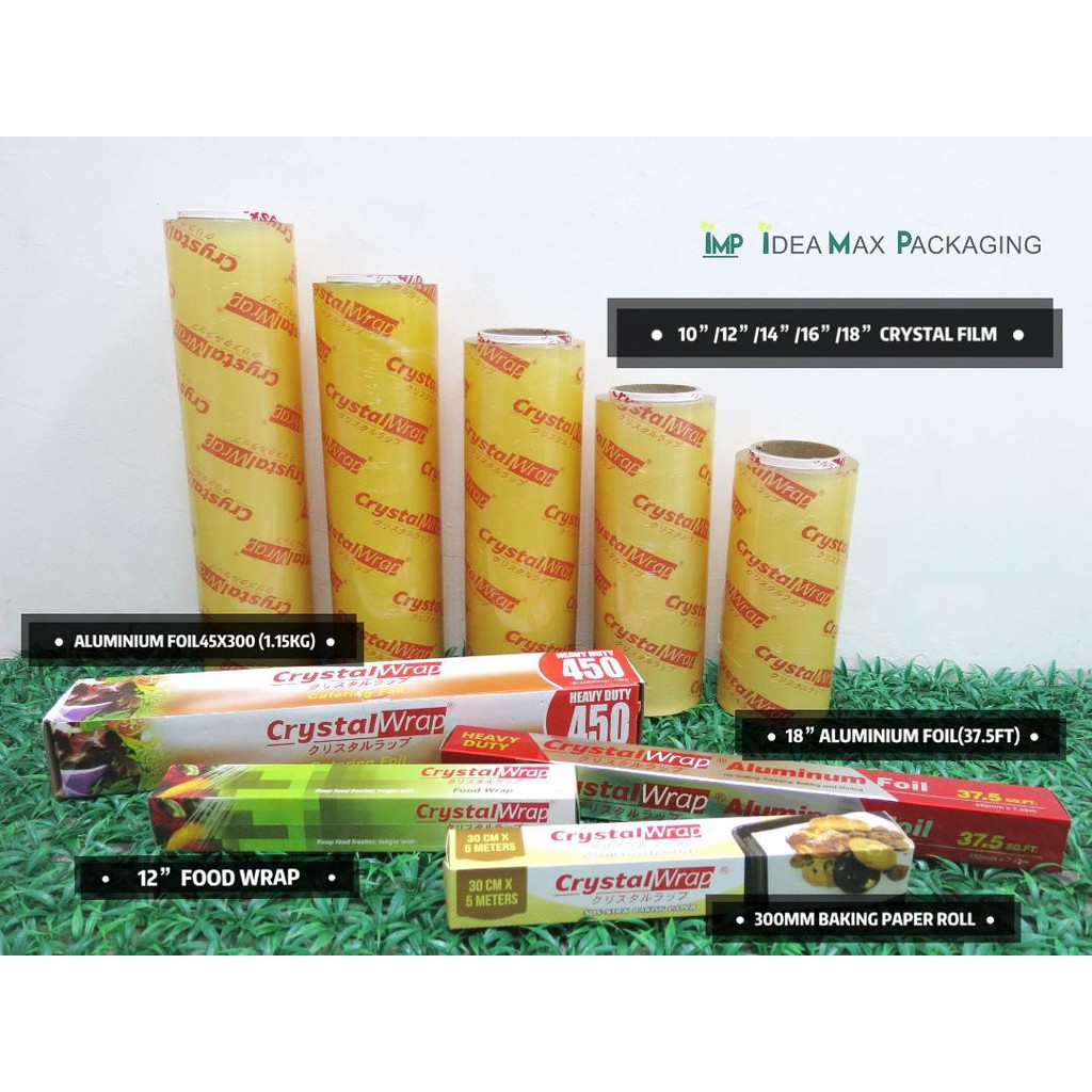 10"18" Crystal Food Wrap / Crystal Plastic Food Wrap / Catering Film