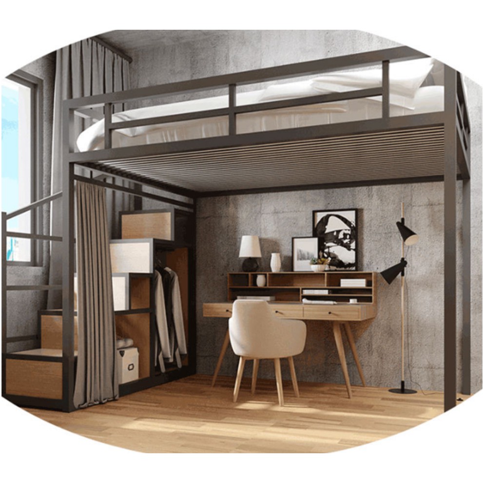 Loft bed with built in wardrobe for studio Shopee Malaysia