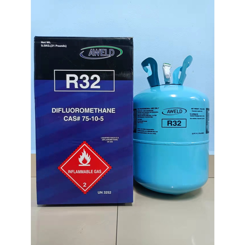 AWELD ICE LOONG Refrigerant Gas R32 9.5kg Air Cond Gas Shopee Malaysia