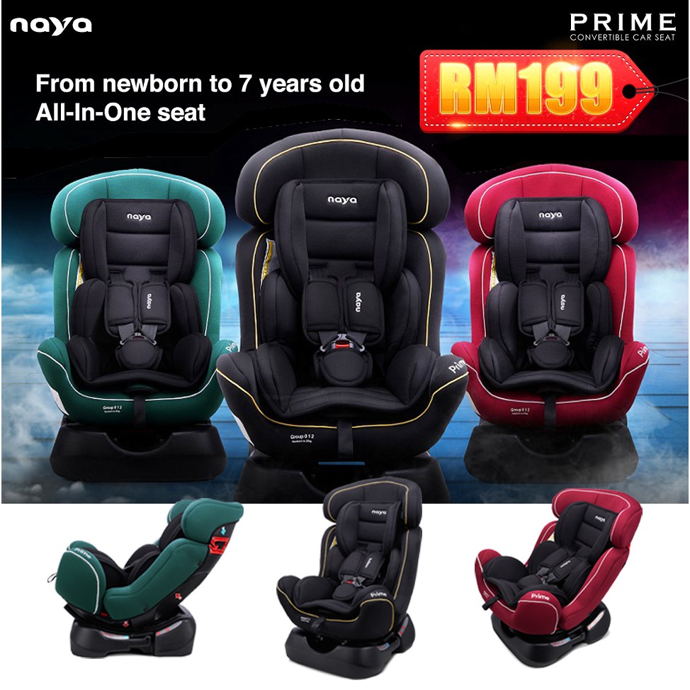 🔥ECE Certified🔥 Naya Prime 07years old Car Seat Convertible / Naya