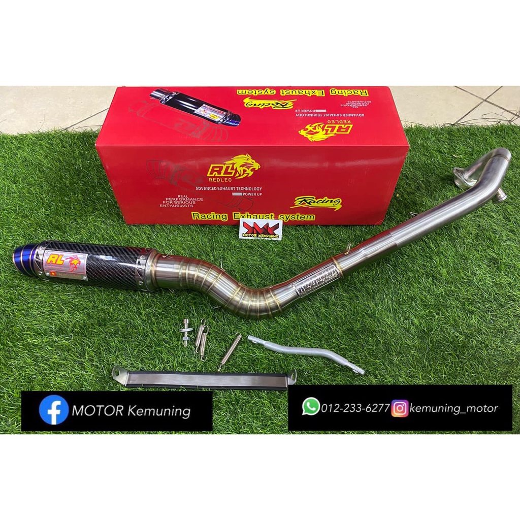 REDLEO EKZOS PAIP OPEN EXHAUST PIPE Y15 135LC LC Y15ZR TABUNG PENDEK
