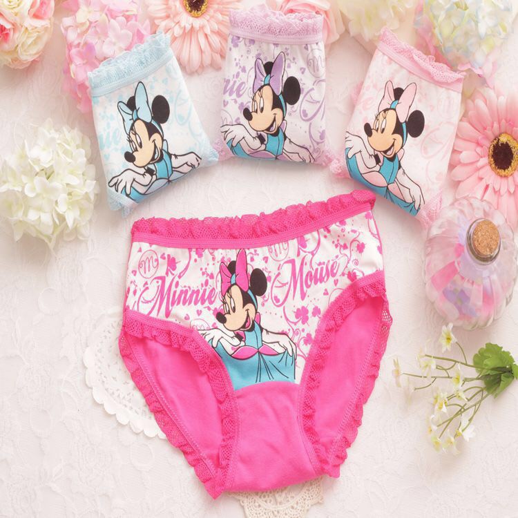 READY STOCK MALAYSIA 4pcs/set Minnie Mouse High Quality Cotton Kids