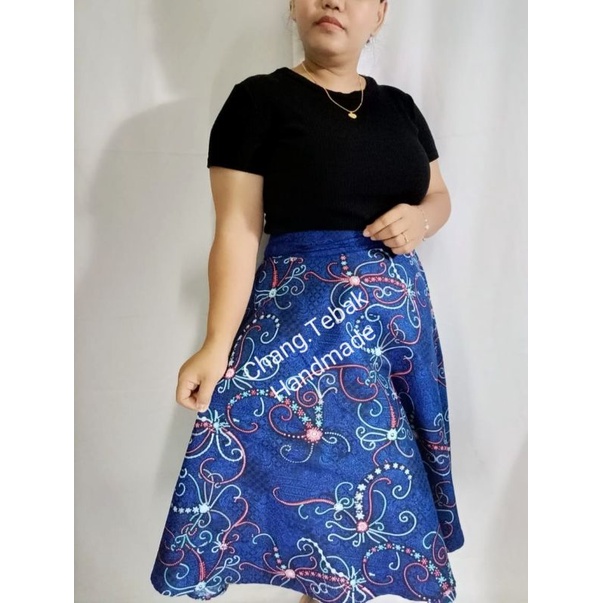 Wrap skirt batik / Wrap skirt kain batik sarawak / wrap skirt corak